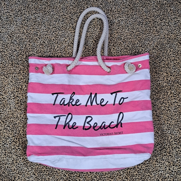 Victoria's Secret Handbags - 🌈VICTORIA'S SECRET NAUTICAL BEACH TOTE BAG
